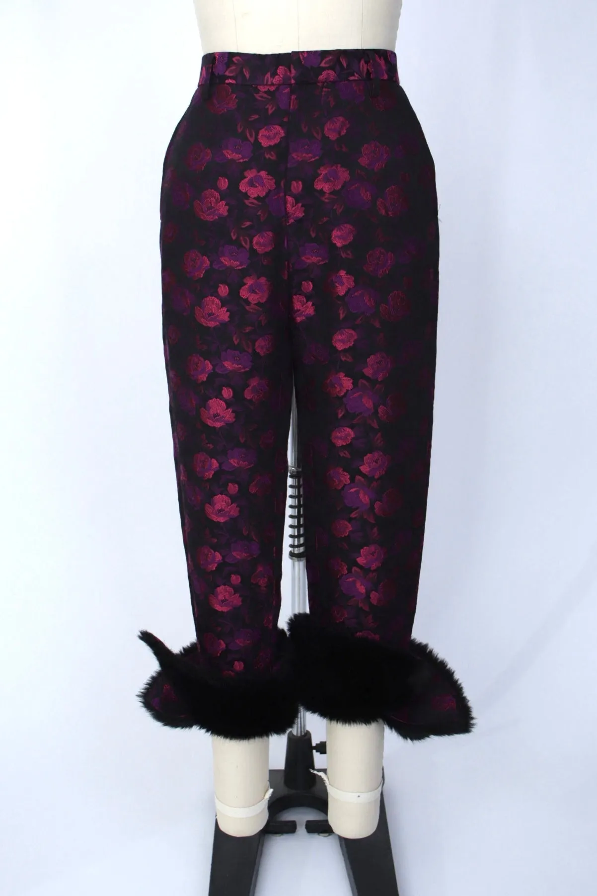 2019 Noir Kei Ninomiya Jacquard Faux Fur Pants*