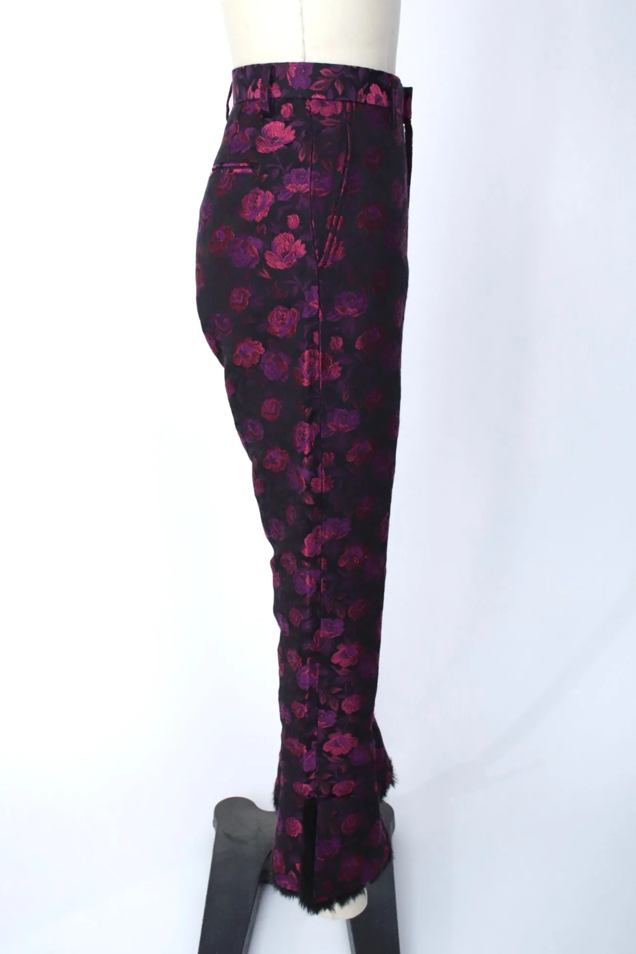 2019 Noir Kei Ninomiya Jacquard Faux Fur Pants*