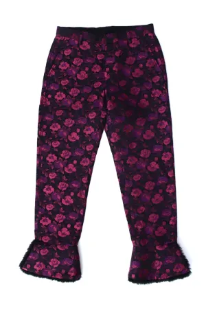 2019 Noir Kei Ninomiya Jacquard Faux Fur Pants*