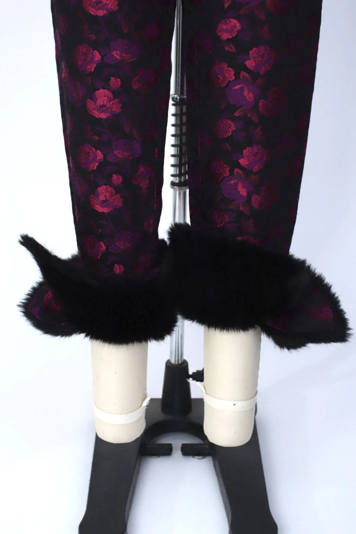 2019 Noir Kei Ninomiya Jacquard Faux Fur Pants*