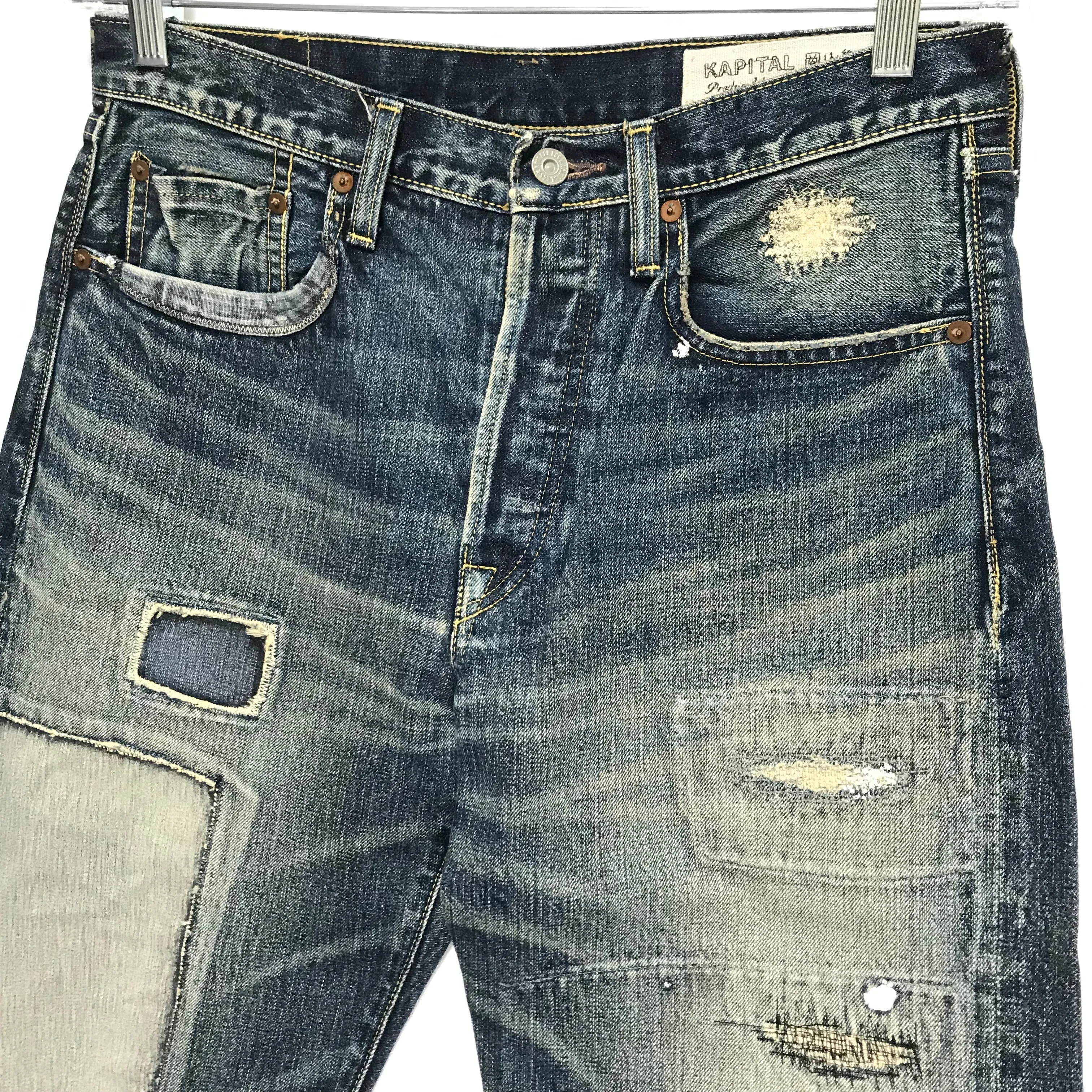 [32] Kapital Kountry Okayama Selvedge Boro Denim Jeans Indigo