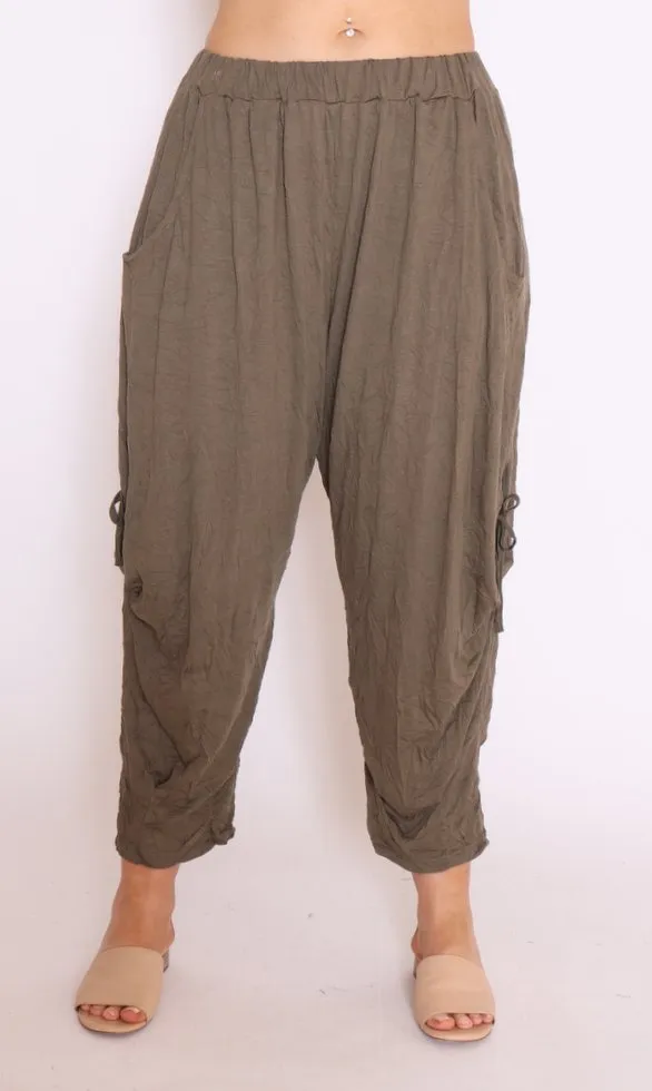 7615 Khaki Pants with ties