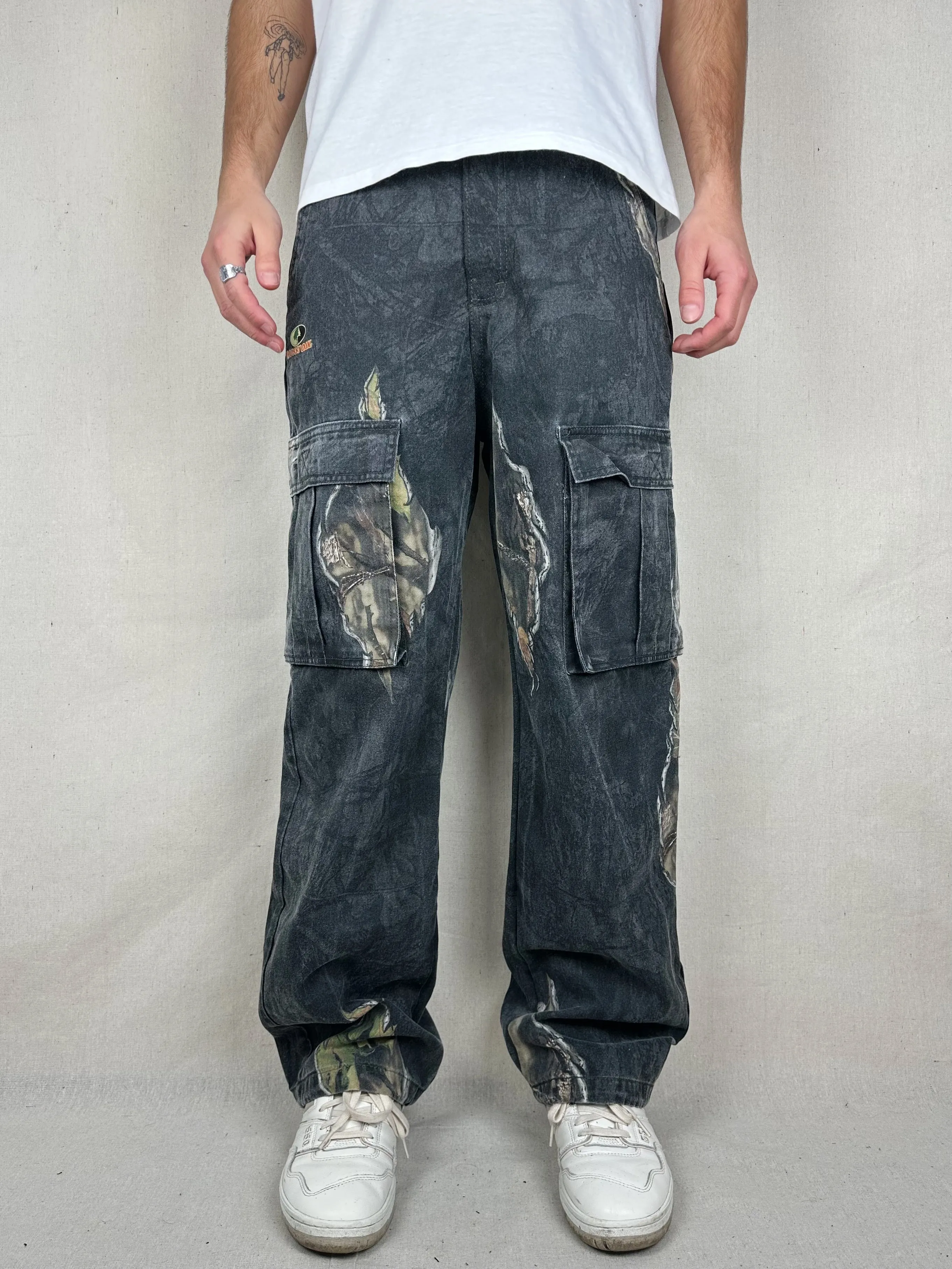 90's Mossy Oak Realtree Camo Vintage Cargo Pants Size 32x32
