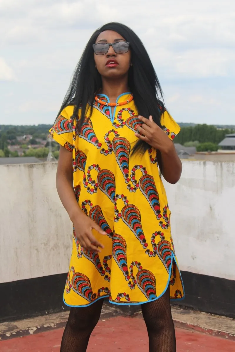 African Dress African Clothing African Shift Dress Festival Dress Ankara Dress
