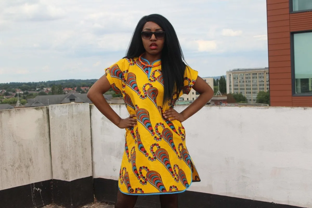 African Dress African Clothing African Shift Dress Festival Dress Ankara Dress