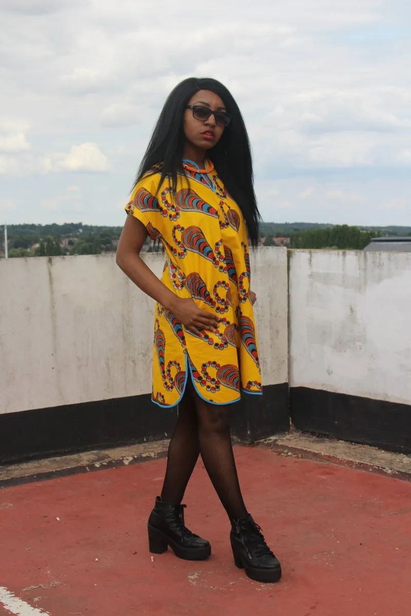 African Dress African Clothing African Shift Dress Festival Dress Ankara Dress
