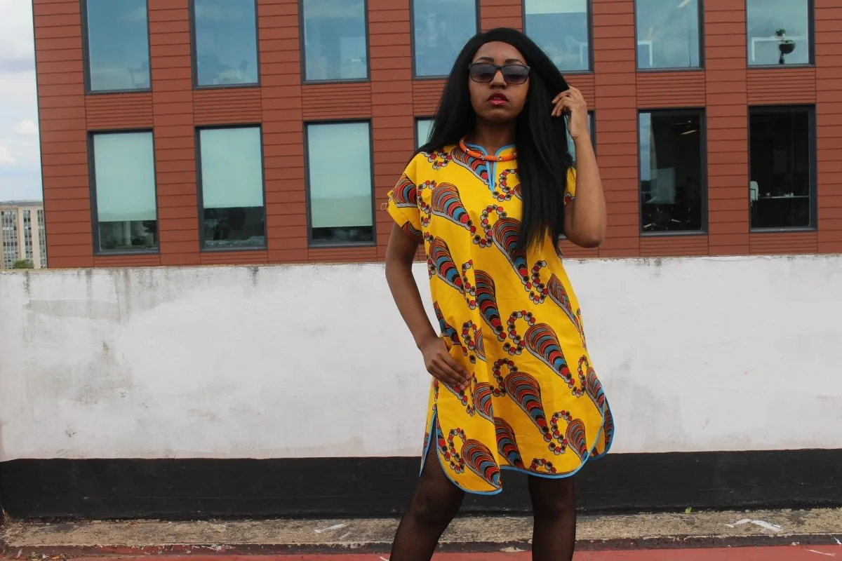 African Dress African Clothing African Shift Dress Festival Dress Ankara Dress