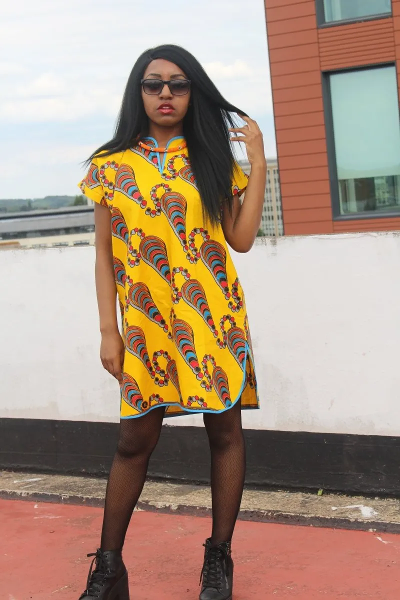 African Dress African Clothing African Shift Dress Festival Dress Ankara Dress