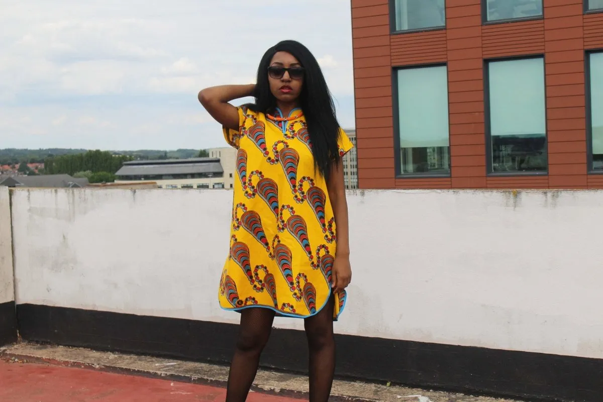 African Dress African Clothing African Shift Dress Festival Dress Ankara Dress