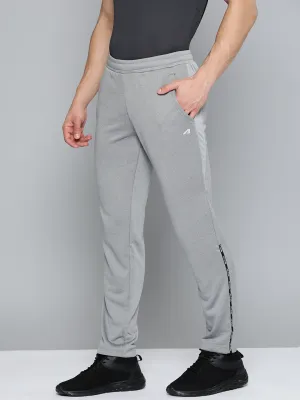 Alcis Men Grey Melange Solid Track Pants