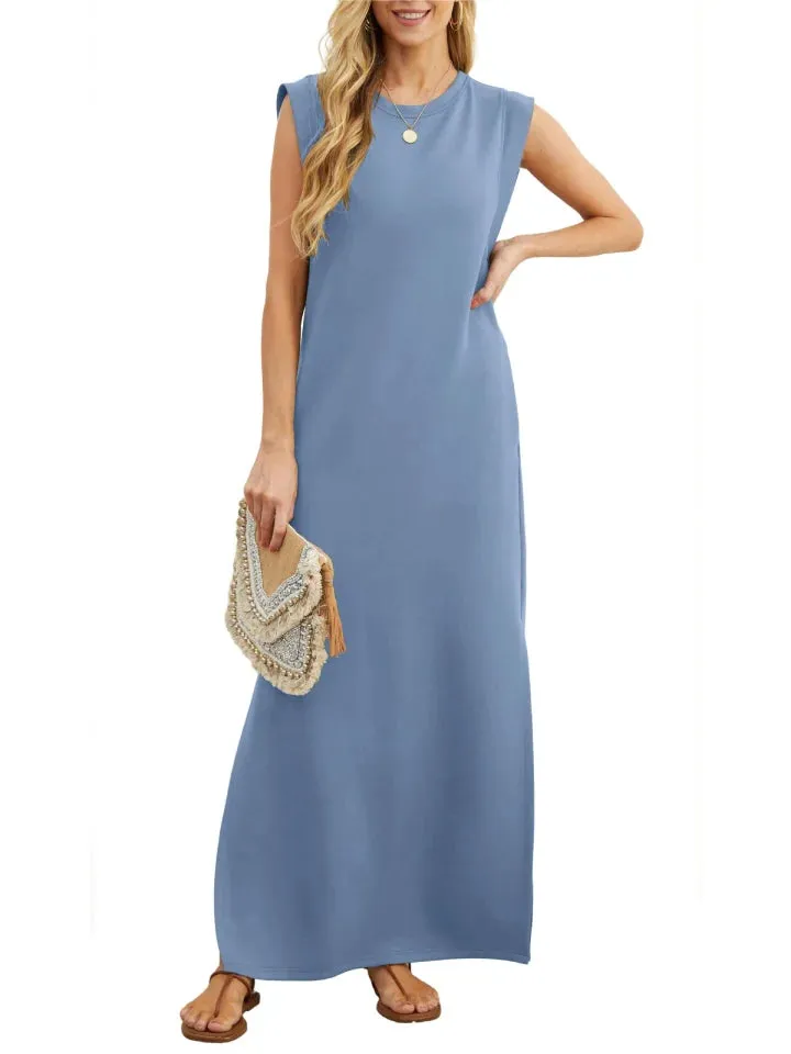 Aldina - wrinkle-free split casual dress