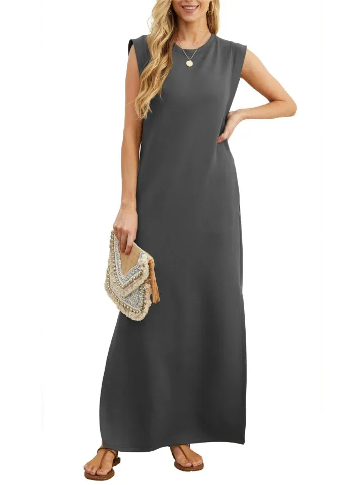 Aldina - wrinkle-free split casual dress