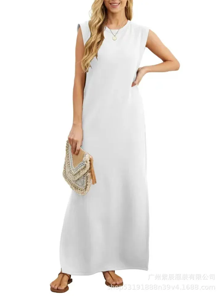 Aldina - wrinkle-free split casual dress