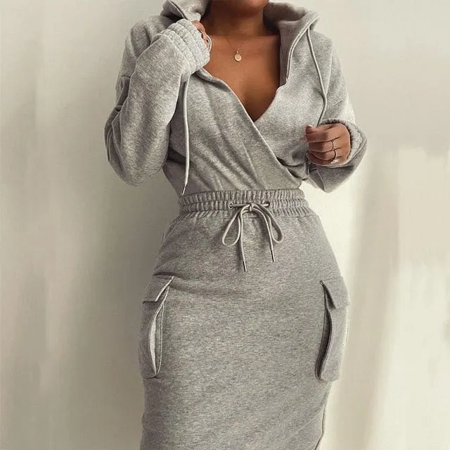 Amara – Casual-Chic Women’s Hoodie Dress