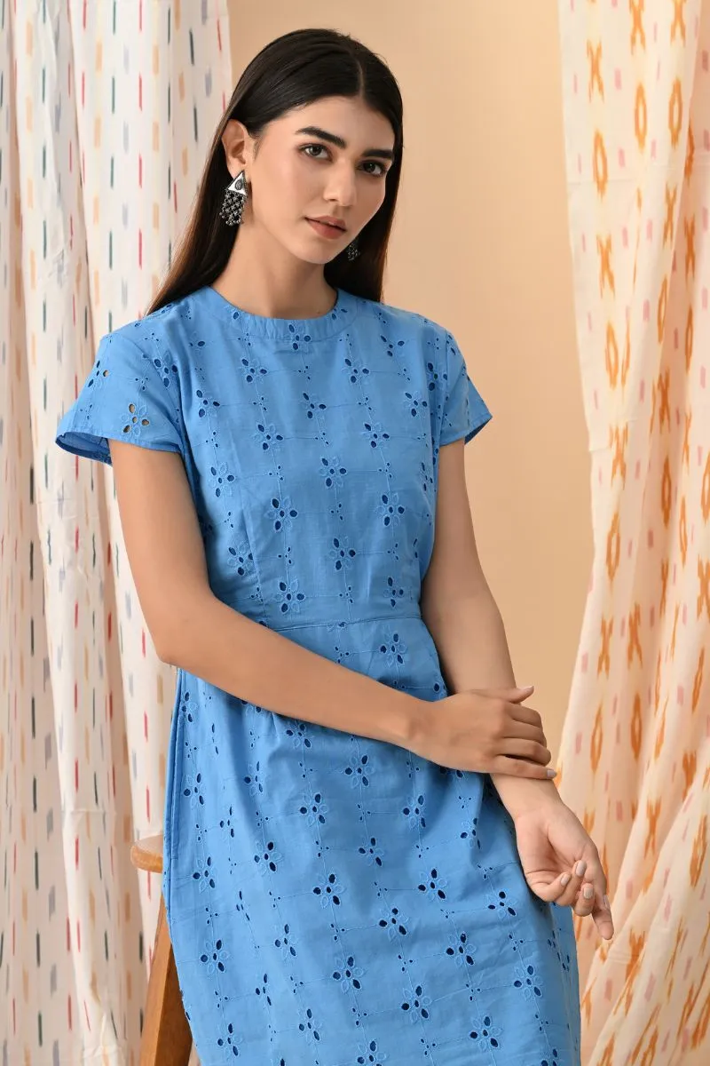 Anna Schiffli Shift Dress