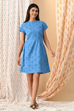 Anna Schiffli Shift Dress