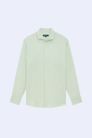 Antonio Linen Shirt Long Sleeve in Mineral