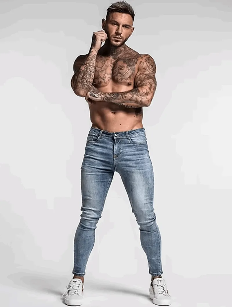 Archie – Casual Plain Blue Pants for Men