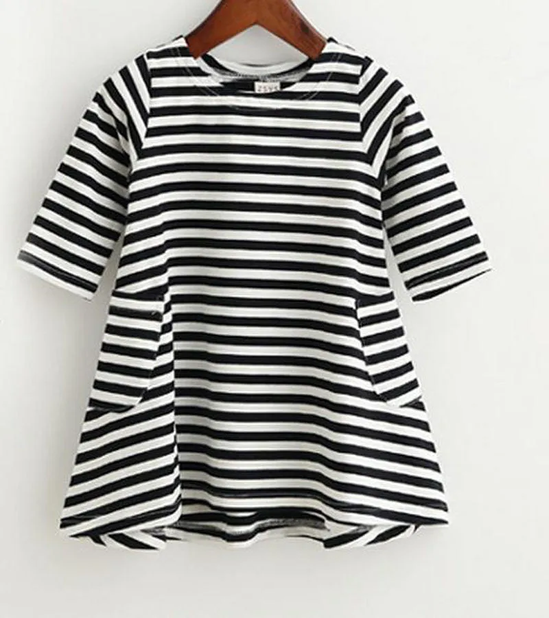 autumn girls dresses stripe kids dress children casual long sleeve dress children dresses girls