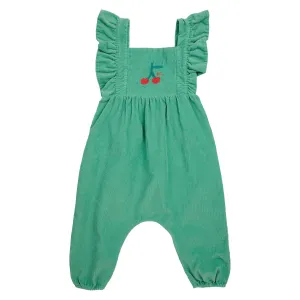 Baby Cherry Micro Corduroy Overall