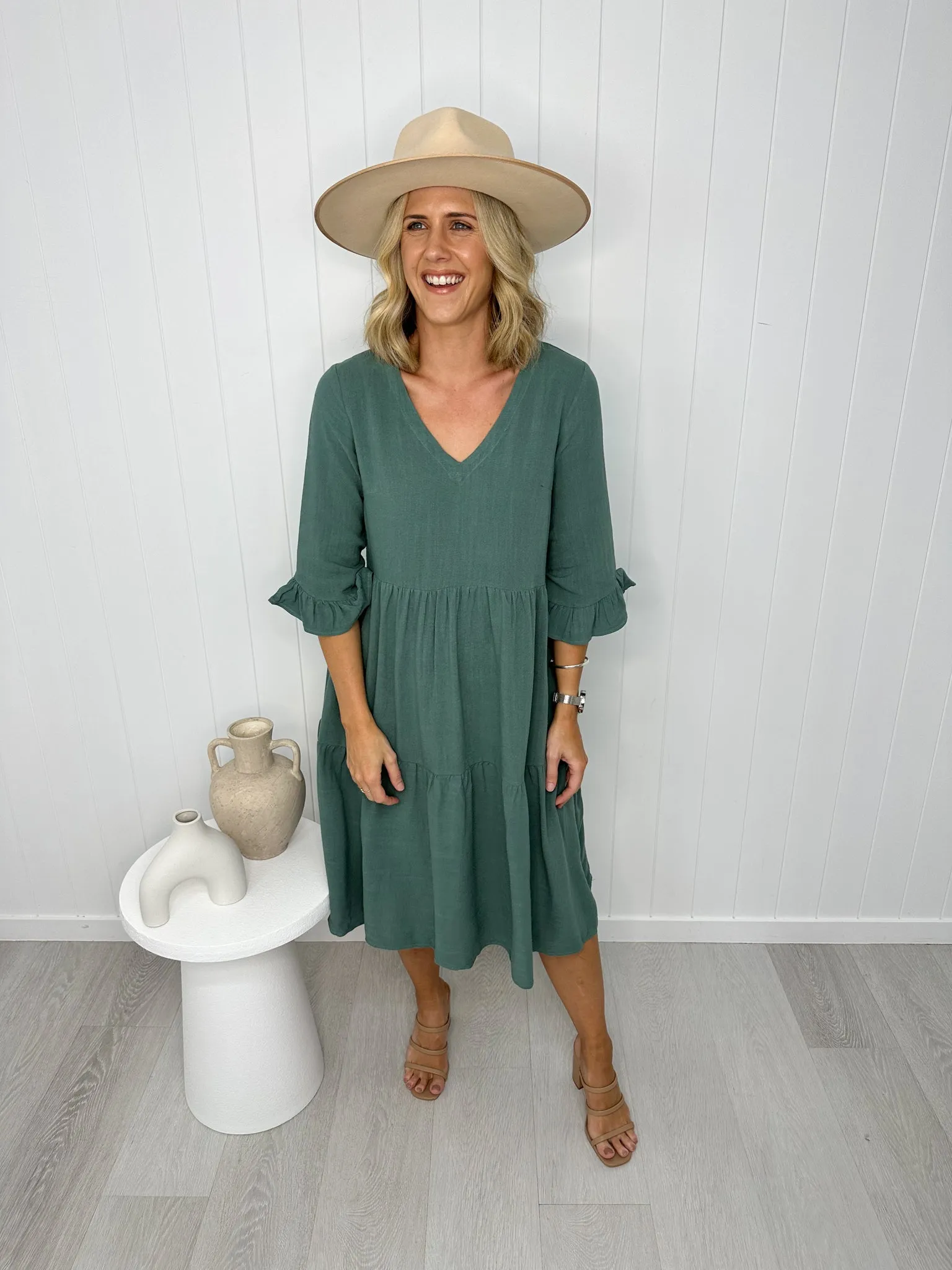 Bailey Midi Dress -Sage