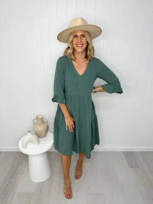 Bailey Midi Dress -Sage