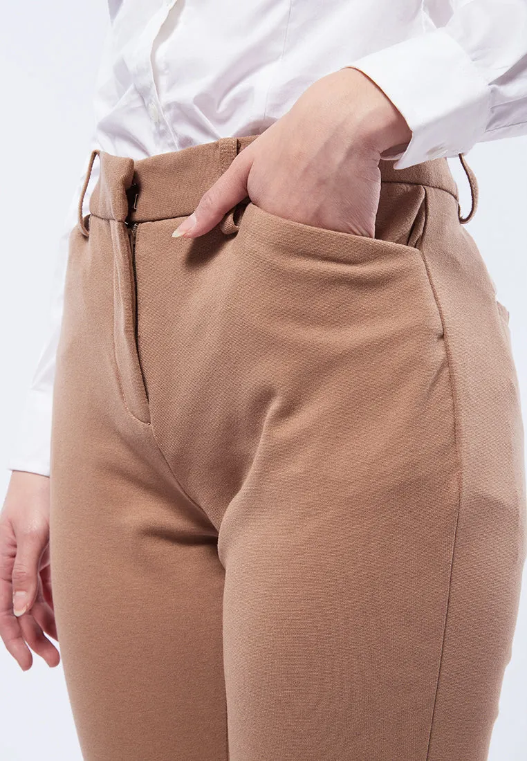 Basic 4-Way Stretch Skinny Brooklyn Pants Khaki
