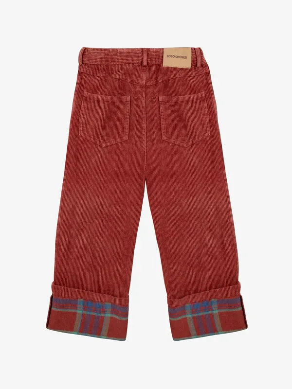 B.C Corduroy Straight Pants, Dark Brown