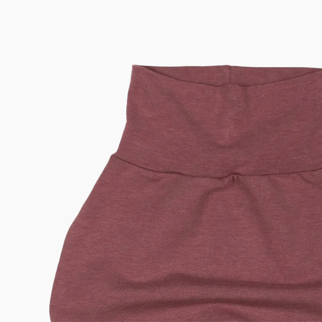 Berry Grow-With-Me Harem Pants