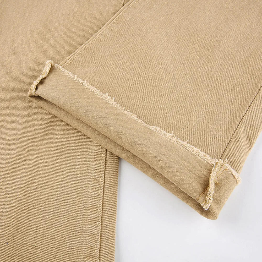BerryBetty - Women's jeans woman high waist Flared Jeans Khaki Black Brown Pants Women's pants for women clothing trouser Jean women trousers