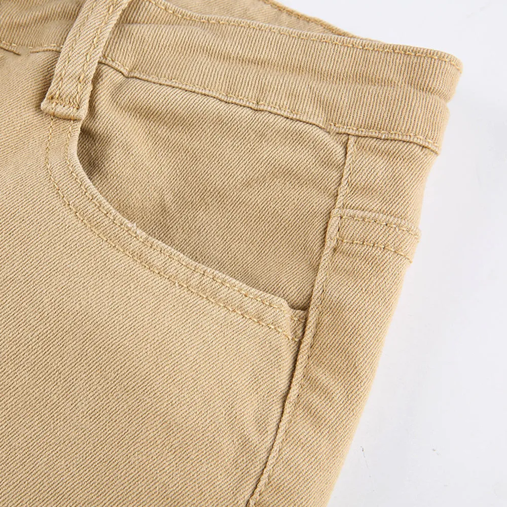 BerryBetty - Women's jeans woman high waist Flared Jeans Khaki Black Brown Pants Women's pants for women clothing trouser Jean women trousers