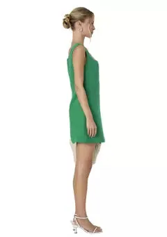Birdie Linen Square Neck Dress