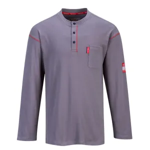 Bizflame FR Henley Shirt - Flame-Resistant Workwear for Safety & Comfort in High-Risk Environments, Available in Various Sizes