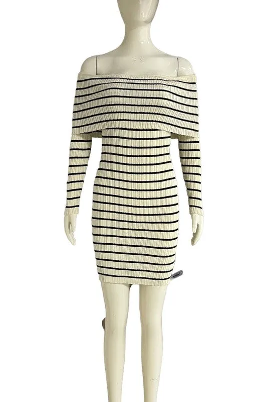 Black & White Striped Summer Dress