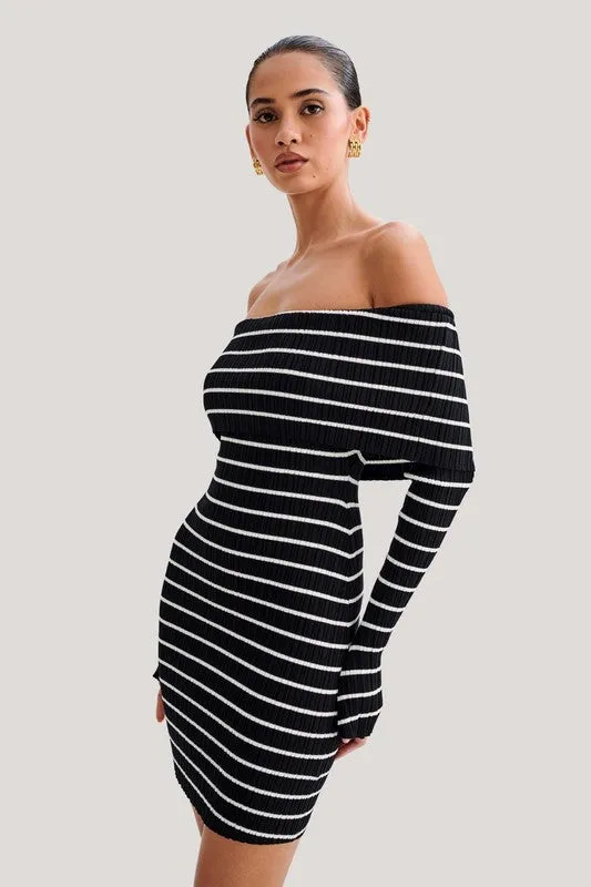 Black & White Striped Summer Dress