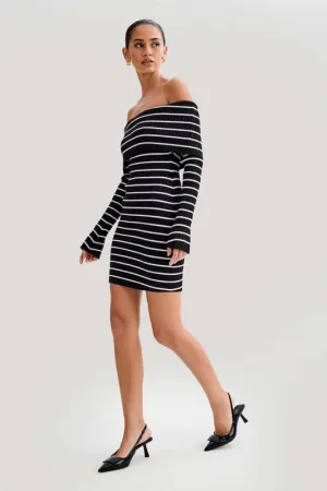 Black & White Striped Summer Dress