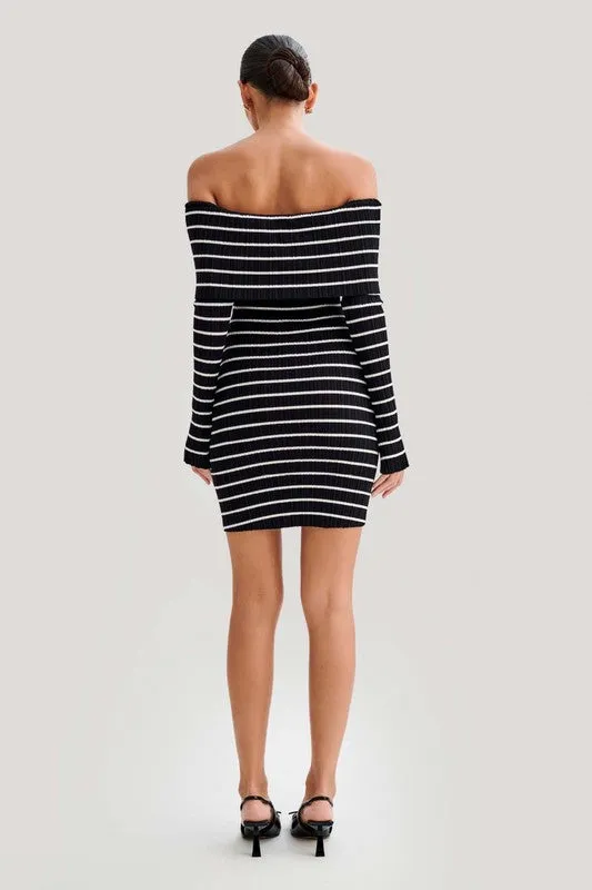 Black & White Striped Summer Dress