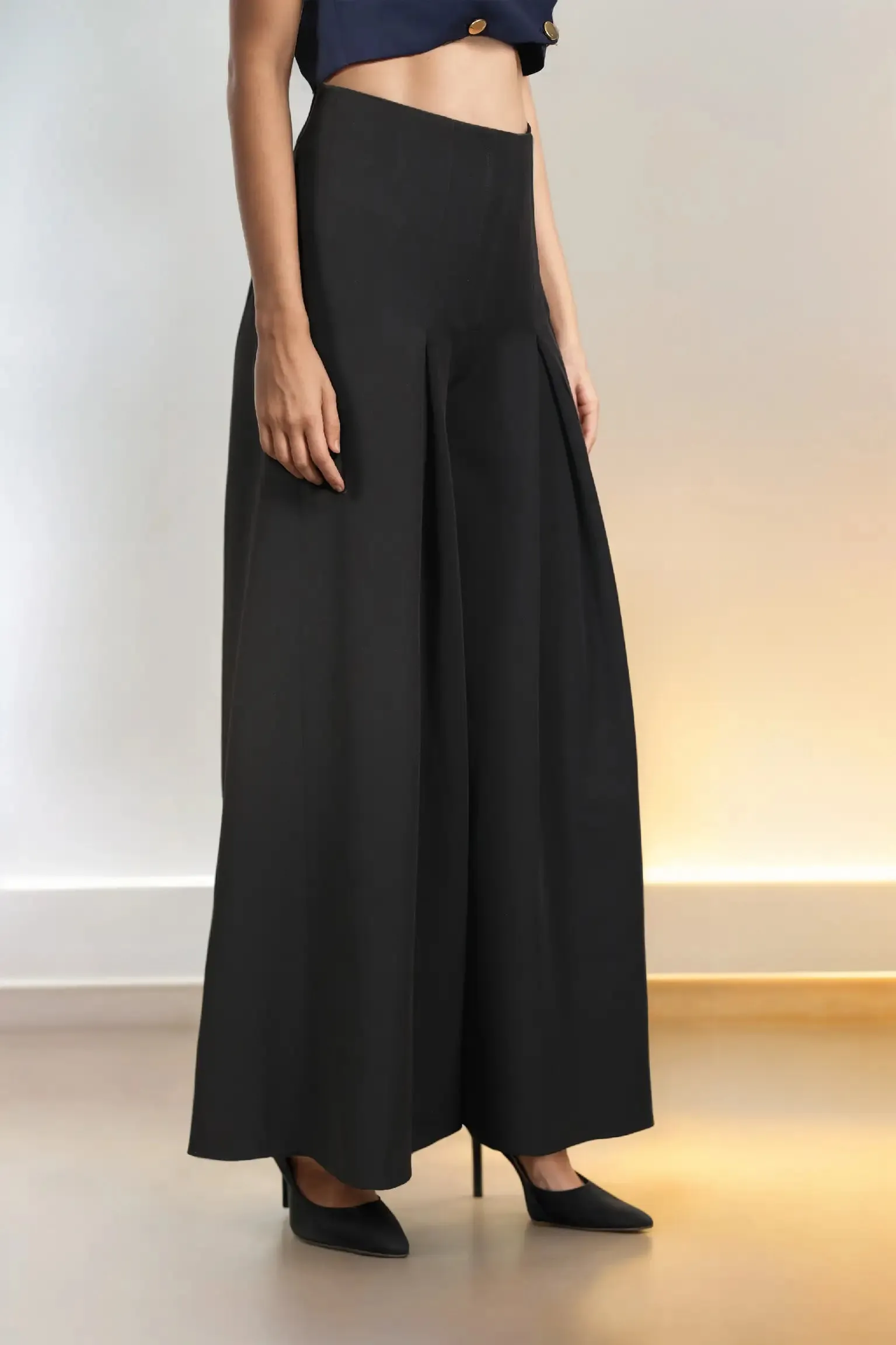 Black Flared Pants