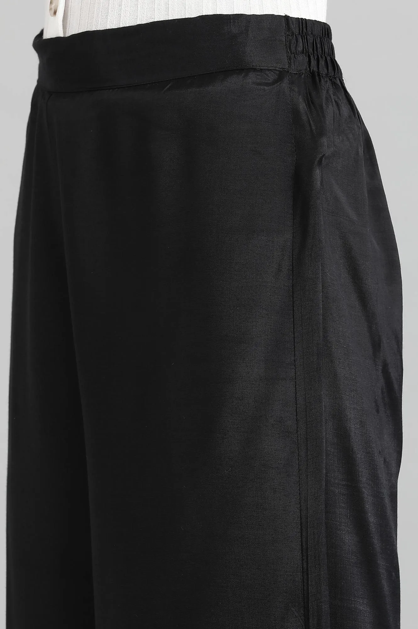 Black Zari Embroidered kurta- Palazzo Pants