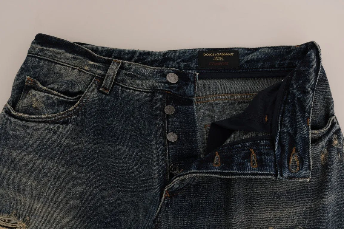 Blue Denim COMFORT Logo Jeans