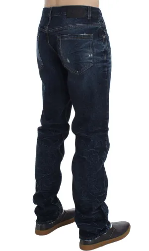 Blue Wash Cotton Regular Fit Jeans