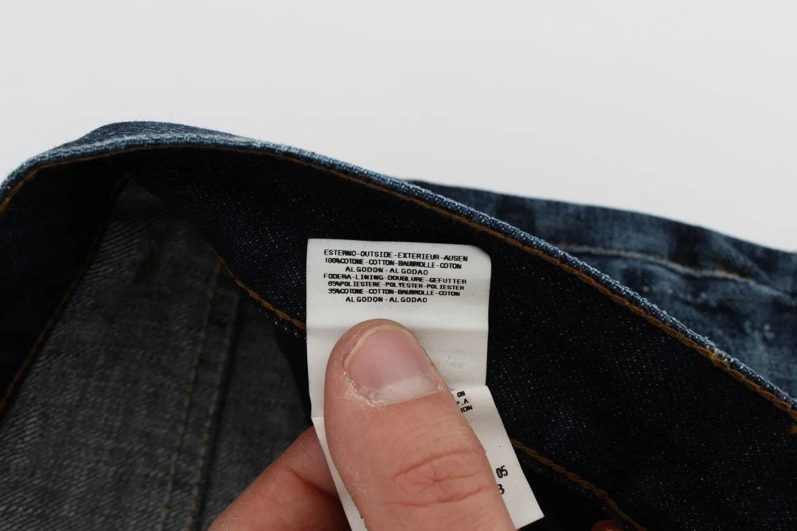 Blue Wash Cotton Regular Fit Jeans