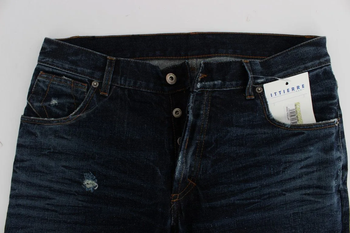 Blue Wash Cotton Regular Fit Jeans