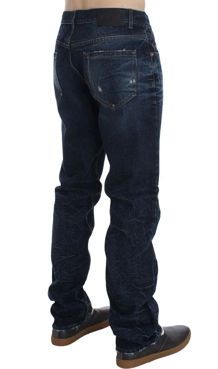 Blue Wash Cotton Regular Fit Jeans