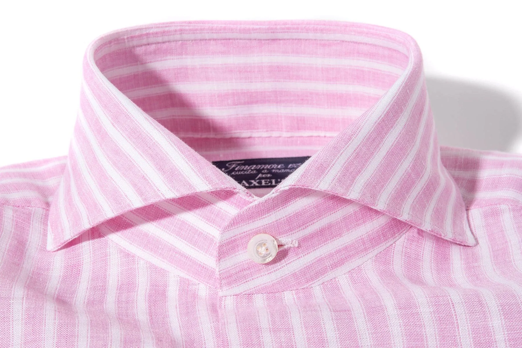 Bonobo Linen Washed Bengal Stripe In Pink