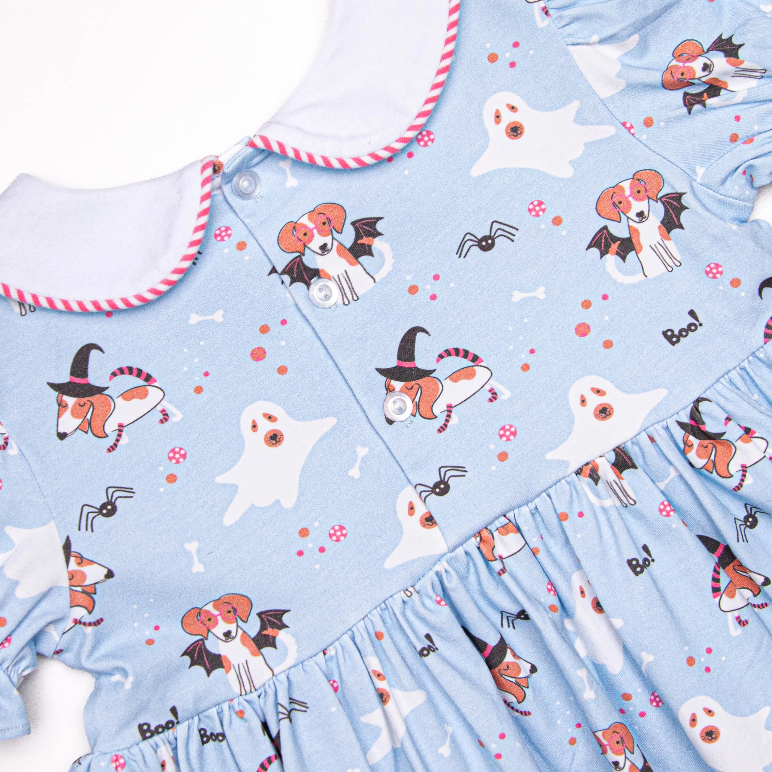 Boos and Barks Dress, Blue