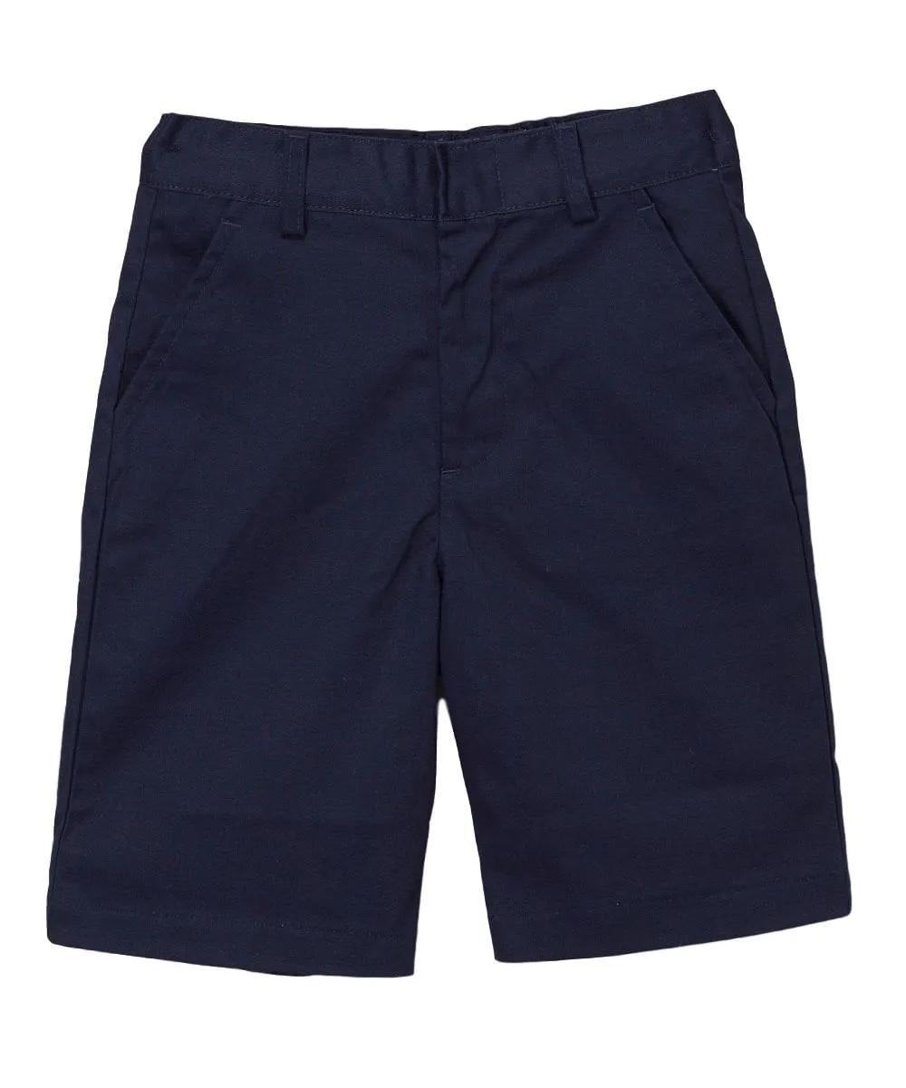 Boy Khaki Uniform Shorts With Adjustable Waist 5-16