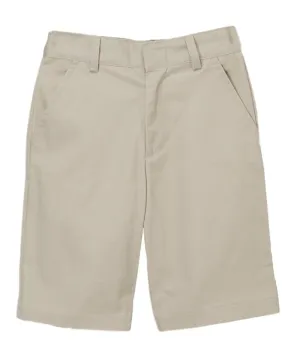 Boy Khaki Uniform Shorts With Adjustable Waist 5-16