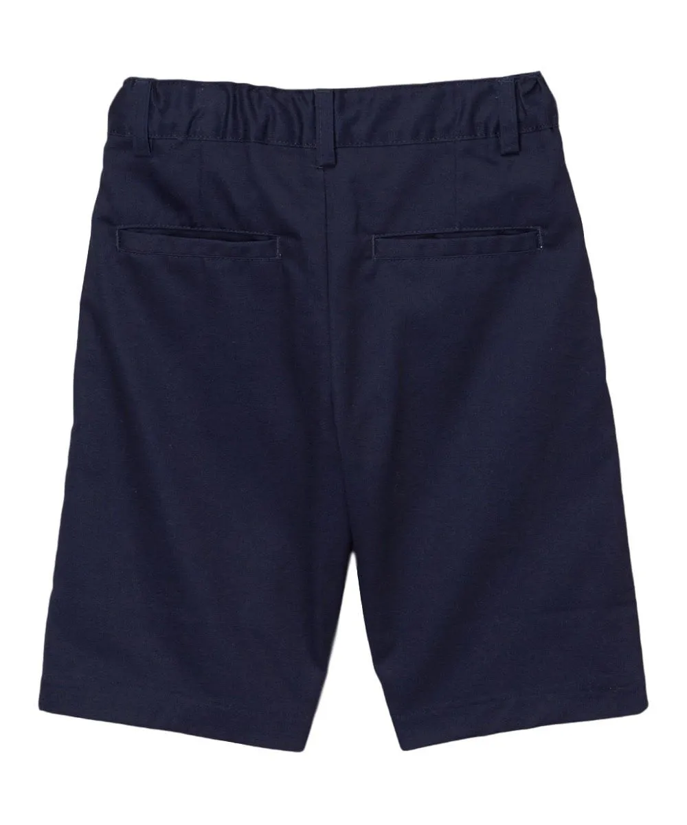 Boy Khaki Uniform Shorts With Adjustable Waist 5-16