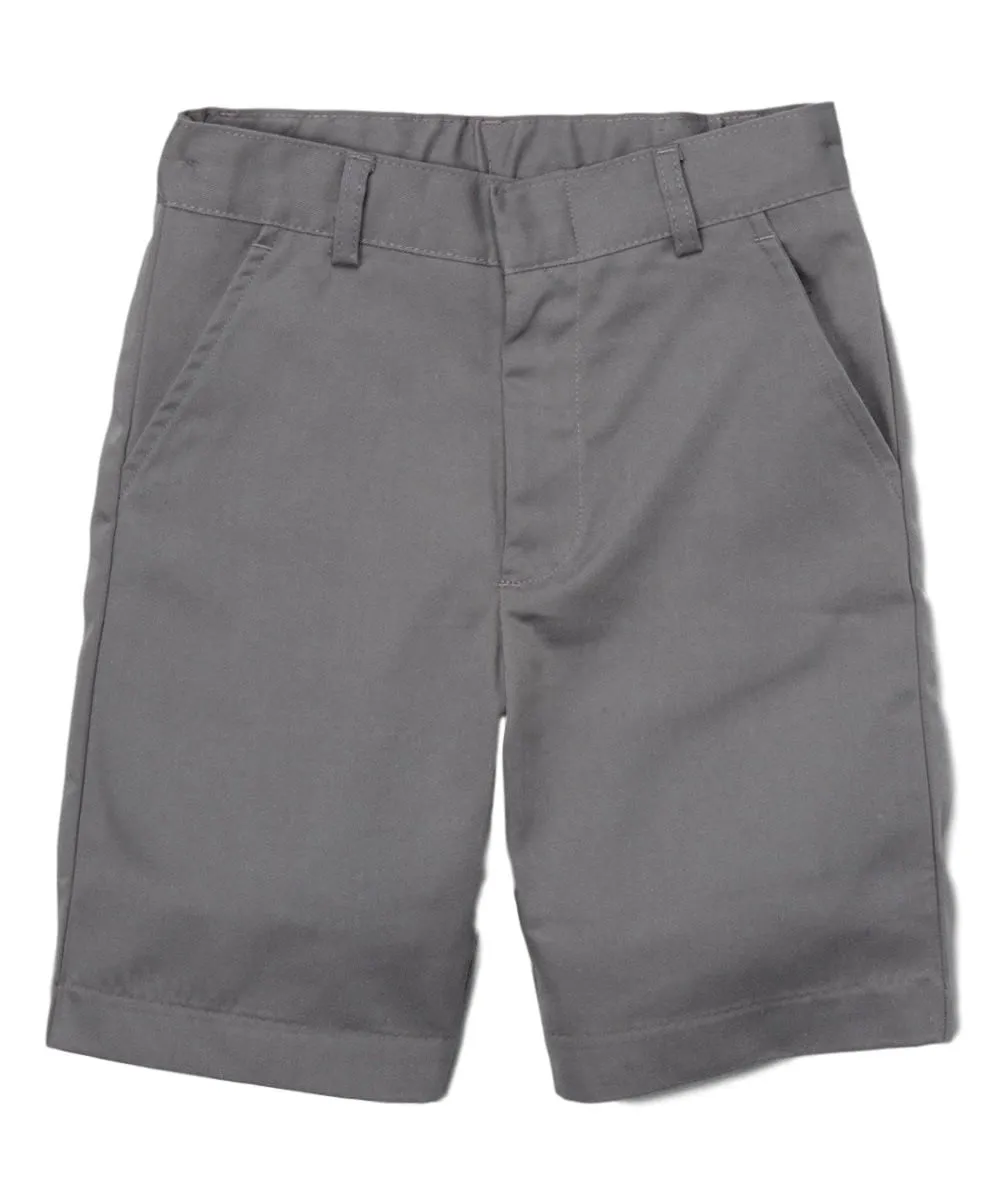 Boy Khaki Uniform Shorts With Adjustable Waist 5-16